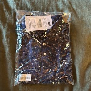 Rhoback Men's L Navy Mallard Polo